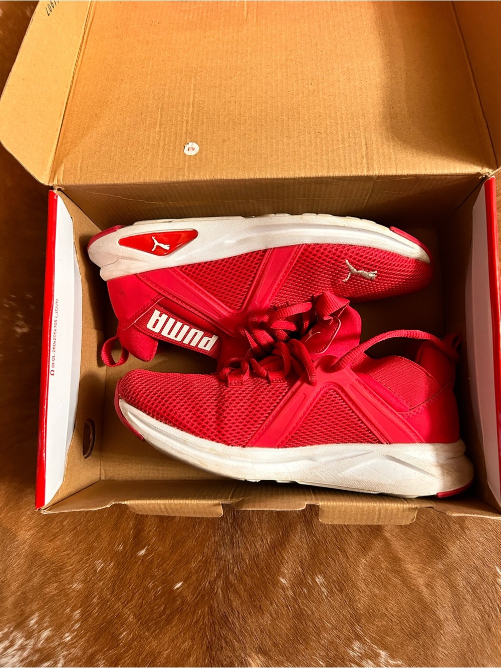 PUMA bright pink Mesh Athletic Sneakers